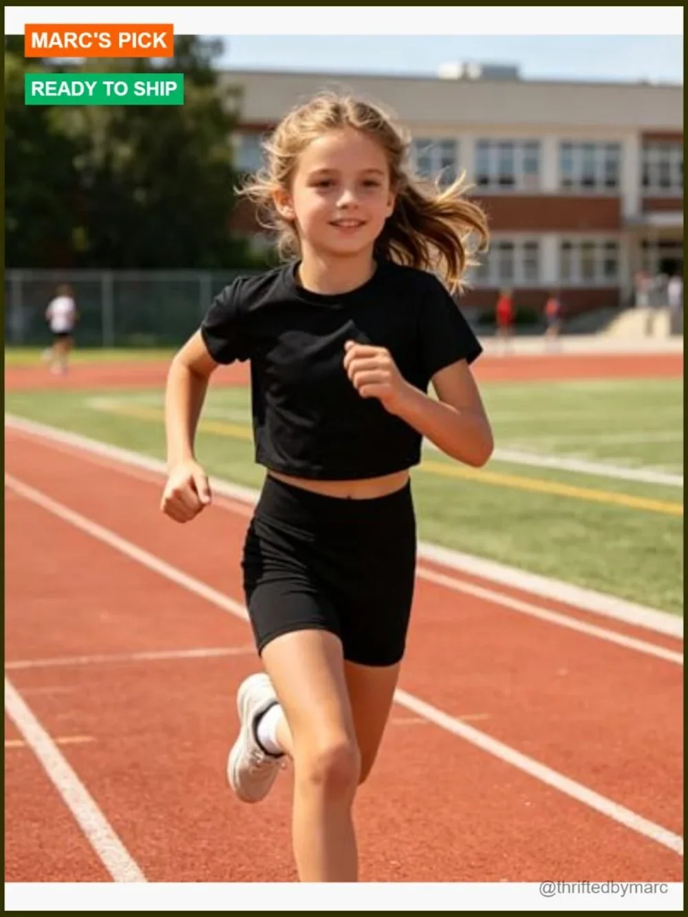 Girls High Waisted Bike Shorts for Volleyball Yoga Dance Gymnastics Activewear